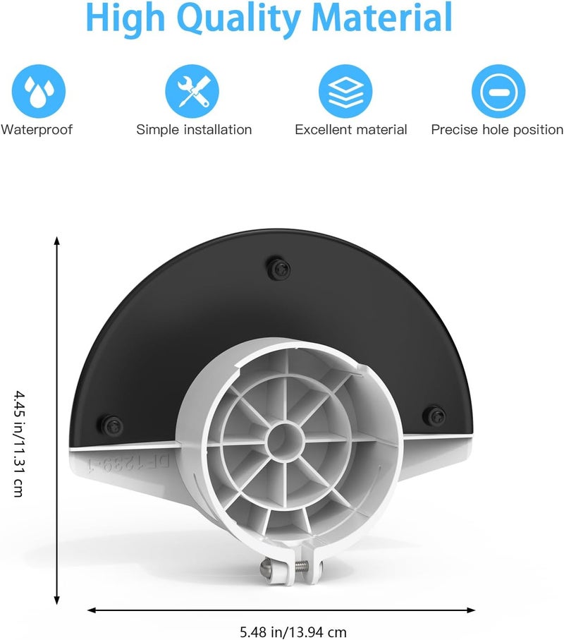 HOLACA Sun Rain Shade Camera Cover for R-ing Outdoor Camera Plus, Camera Shield Protective Case for Resistant UV, Easy to Install (White) - Image 3